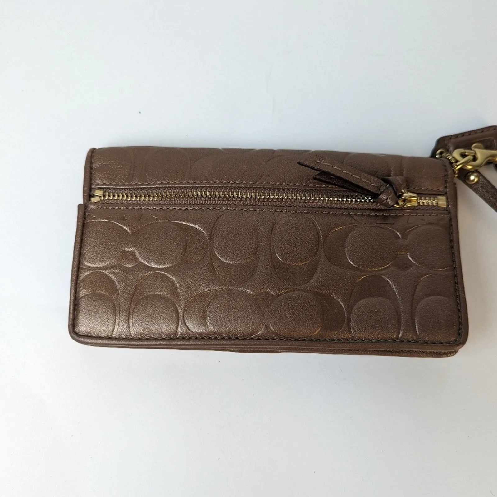 Vintage Coach Copper Toned Wallet