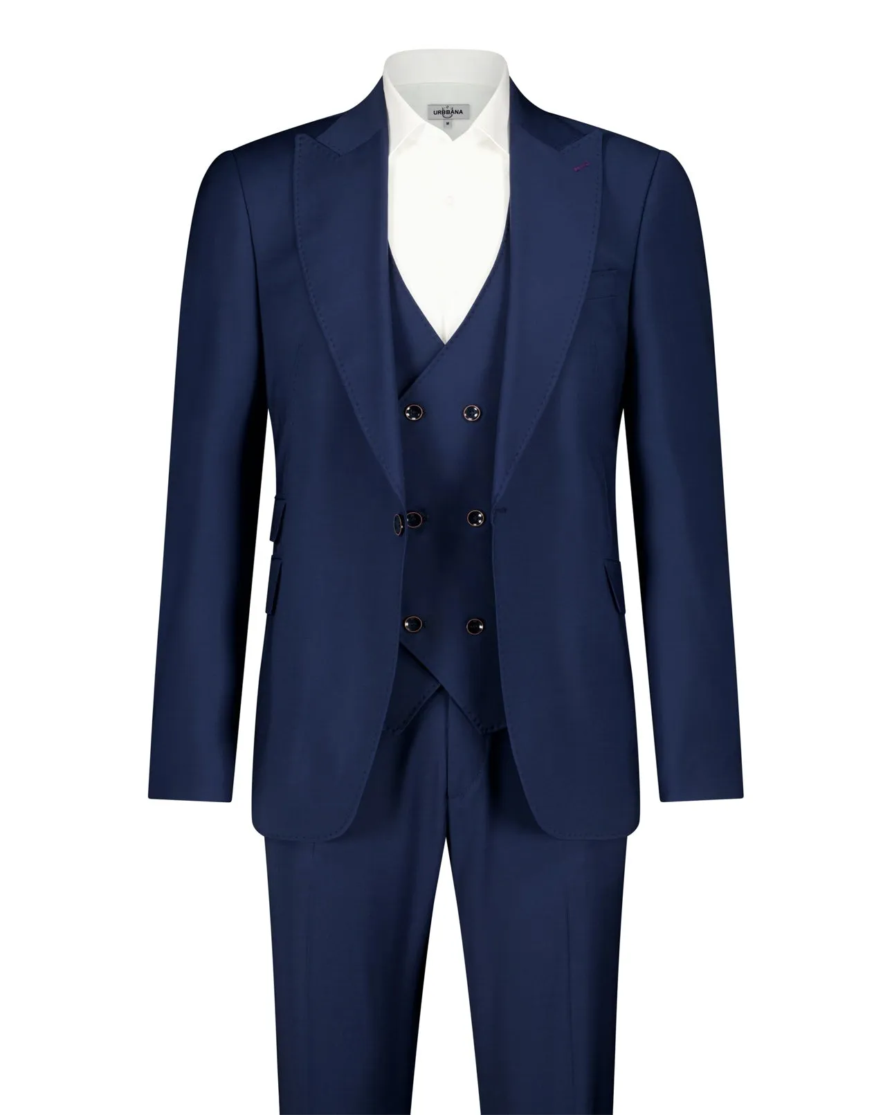 Zannet Single Breasted Suit - Navy