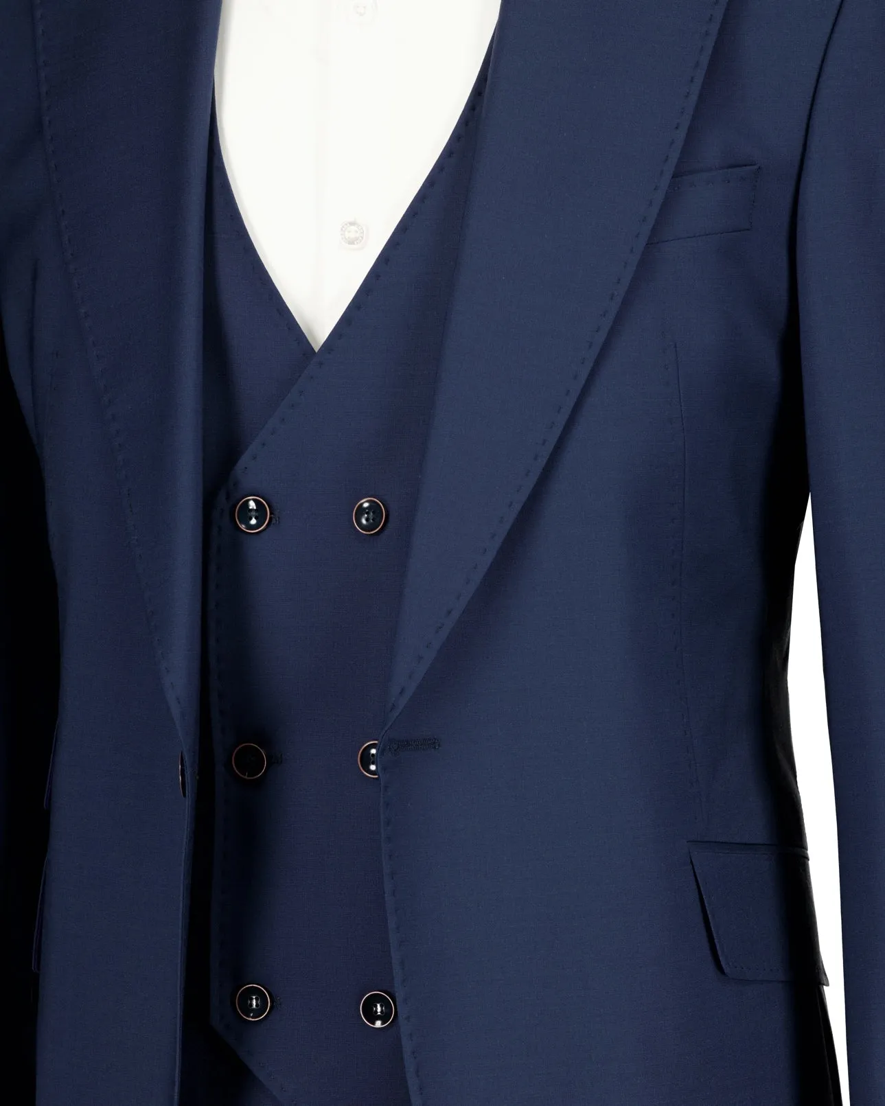 Zannet Single Breasted Suit - Navy